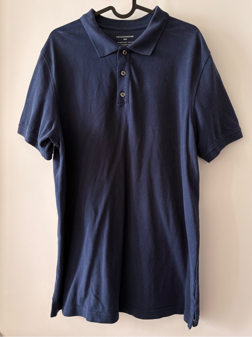 Denver Hayes Men's M Navy Everyday Polo Classic Fit